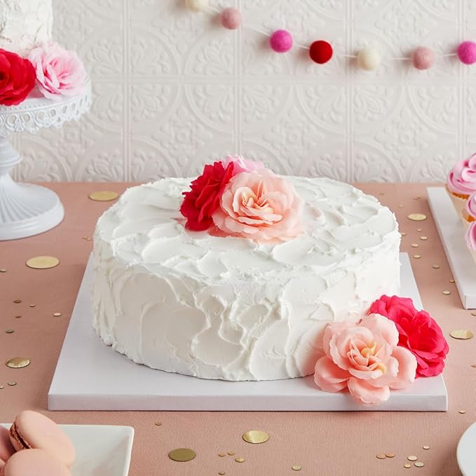 Drum Board Square 8 inch White (Pack of 10)