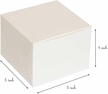 5x5x4 inch White - Pack of 10 (Premium ITC Made)