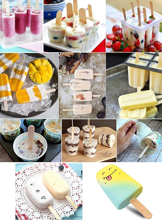 Icicles Stick/ Ice cream Stick (4 inch) (Pack of 50)