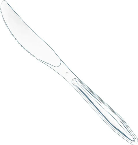 Plastic knife (Transparent) (Pack of 100)