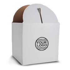 Custom Tier Cake Box 10x10x12 inch With Single Color Logo Branding (Premium Corrugated Quality) (Pack of 50)